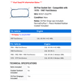 thumbnail image 2 of Oil Pan Gasket Set - Compatible with 1978 - 1987 Ford Bronco 1979 1980 1981 1982 1983 1984 1985 1986, 2 of 2