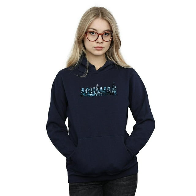 DC Comics Hoodie Logo Texte Aquaman pour Femmes