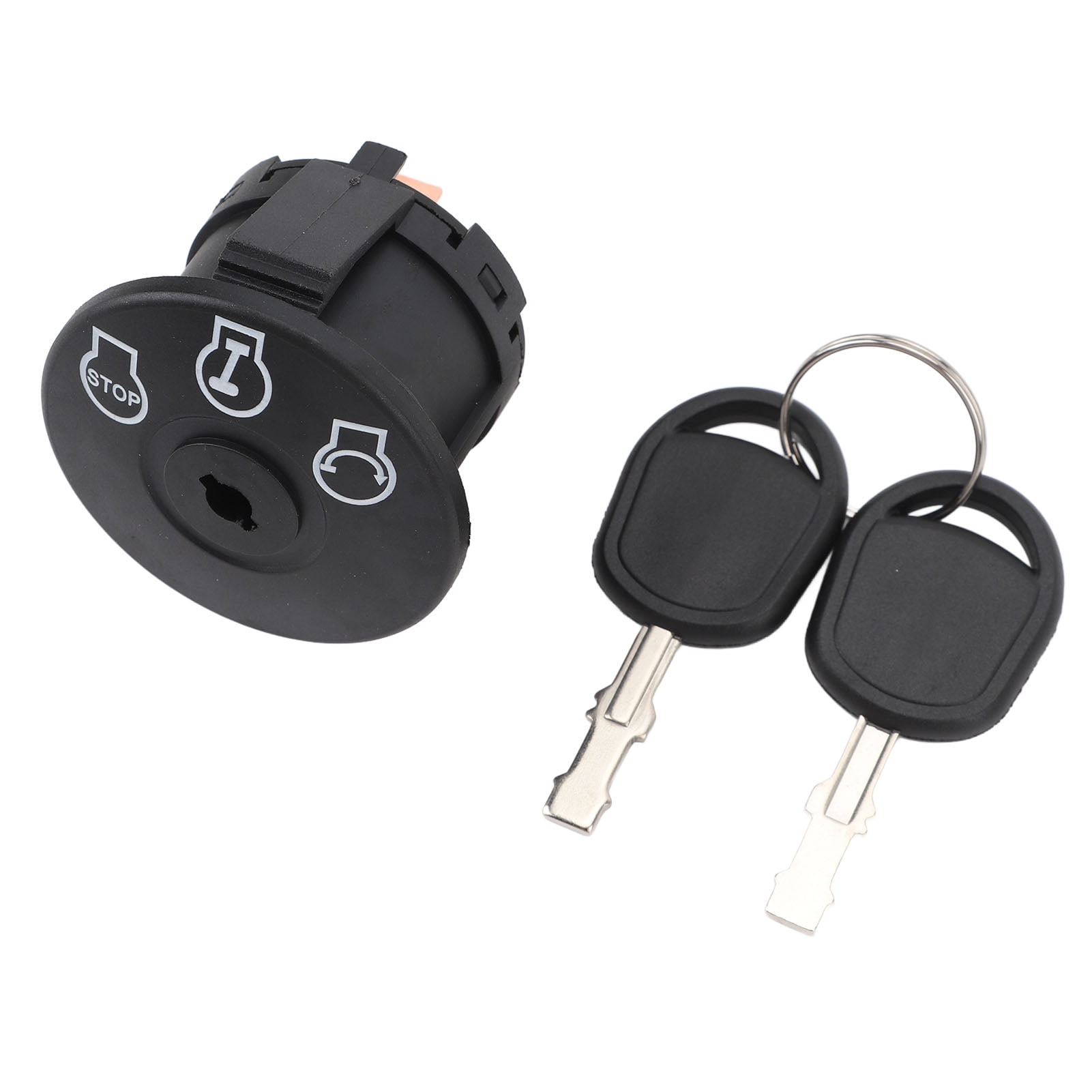 Heavy Duty Starter Ignition Switch with 2 Keys for Lawn Mowers 5-Pin Replacement Tractor Ignition Cylinder Lock Mechanism (10 inches / 25.4 cm)