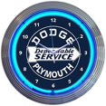 thumbnail image 1 of Neonetics Dodge Dependable Service Neon Clock, 1 of 3