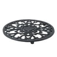 thumbnail image 2 of Tapis de Couette Sculpté, Pieds à Pointes en Caoutchouc Durable Forme Ronde Fer Robuste Pot de Chaleur Large Application pour Poêle, 2 of 8
