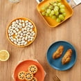 thumbnail image 6 of Xulianz Plastic Plates Reusable Unbreakable Microwave Safe Dinner Plates Macaron Spit Bone Dish Spit Bone Dish Household Snack Small Dish Pickle Dish Plastic Snack Cake Dish Dining Table Garbage, 6 of 6