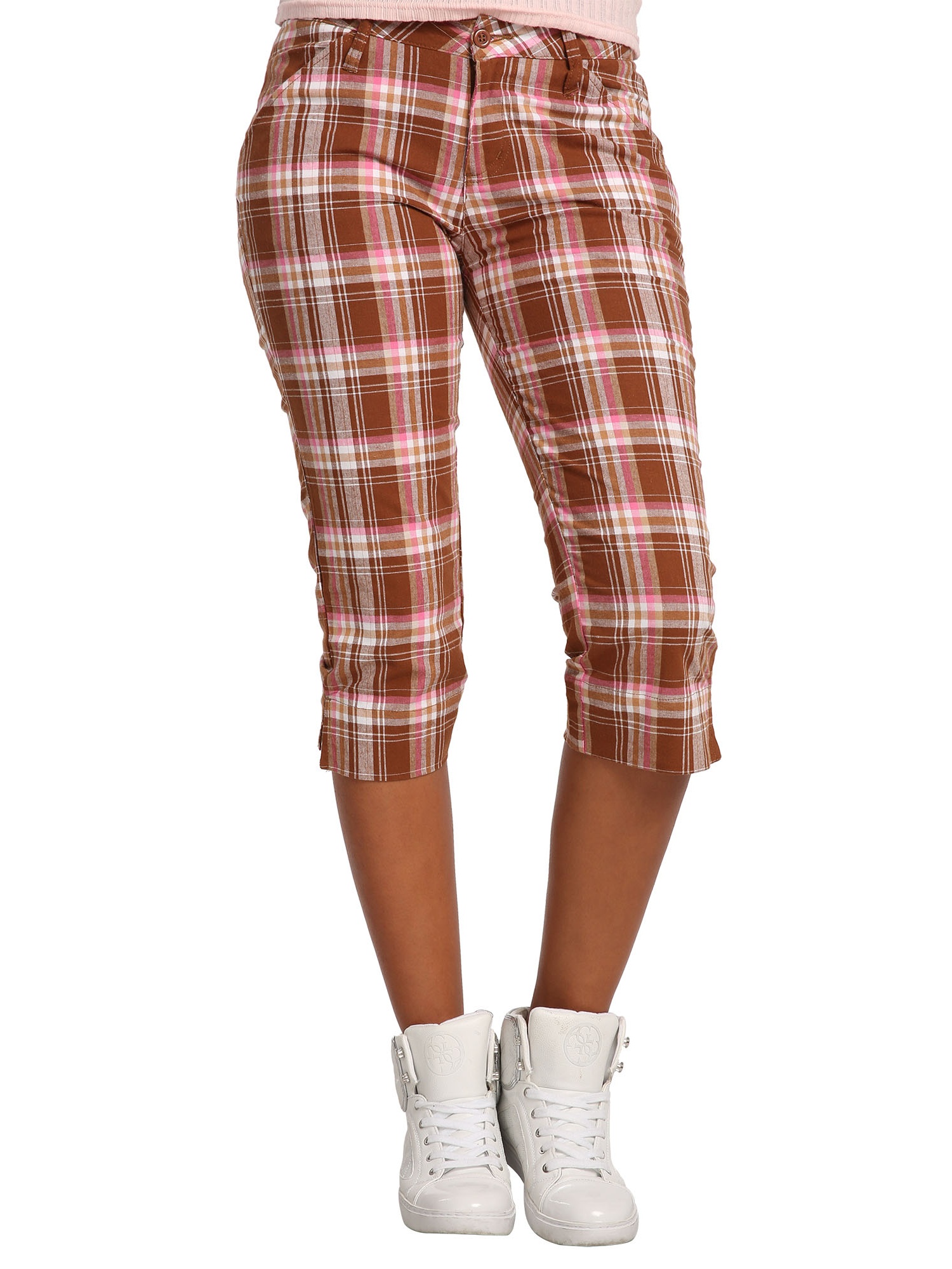 plaid capri pants