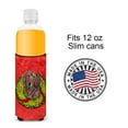 thumbnail image 4 of Carolines Treasures SC9105MUK Dachshund Christmas Wreath Ultra Hugger for slim cans Slim Can multicolor, 4 of 6