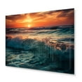 thumbnail image 2 of Designart "Tranquil Ocean Serenity V" Modern Landscape Beach Metal Art Living Room, 2 of 5