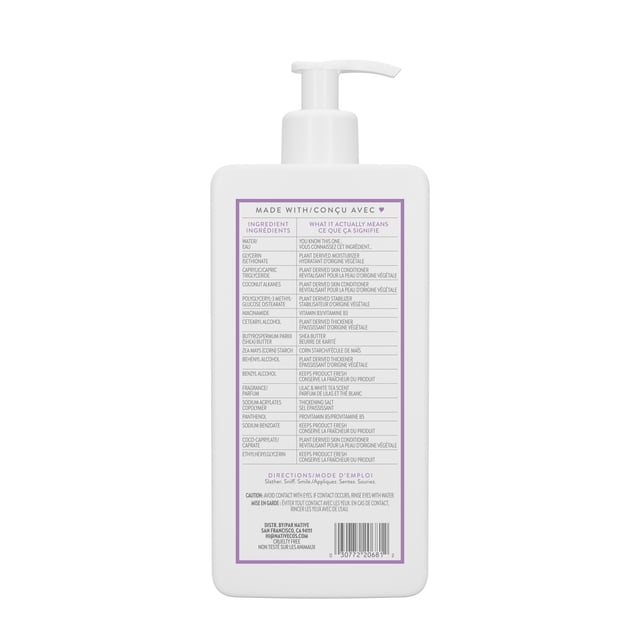 Native Hand & Body Lotion Lilac & White Tea