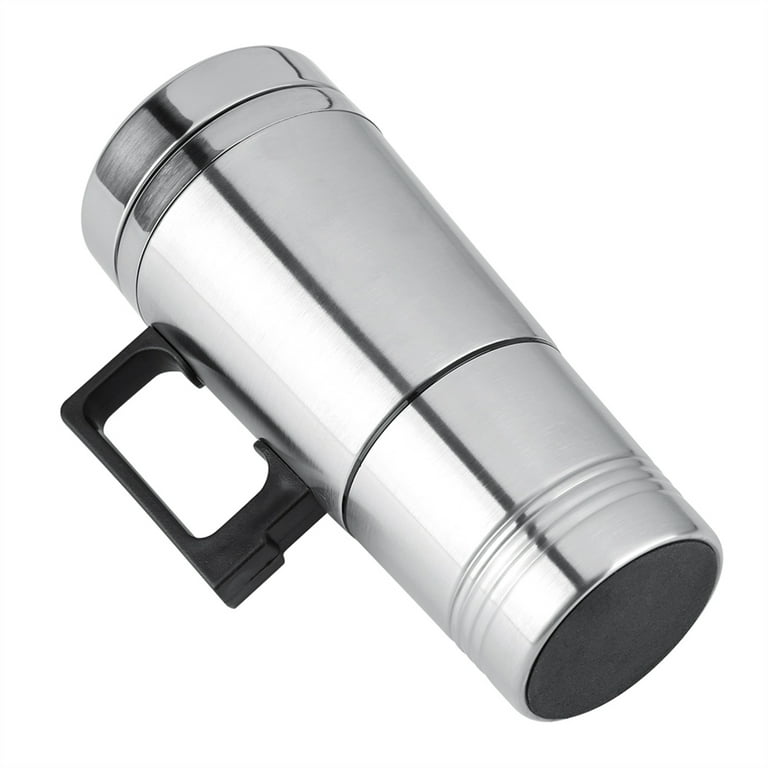 12V In-Car Thermos Thermal Heated Travel Mug Cup Caravanning Camping Coffee  Tea