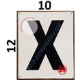 thumbnail image 2 of Large Letter X -Metal Sign - Parking LOT Sign (White,Aluminium,10X12)-EL ESTACIONAMIENTO LINE (ref-2201), 2 of 4