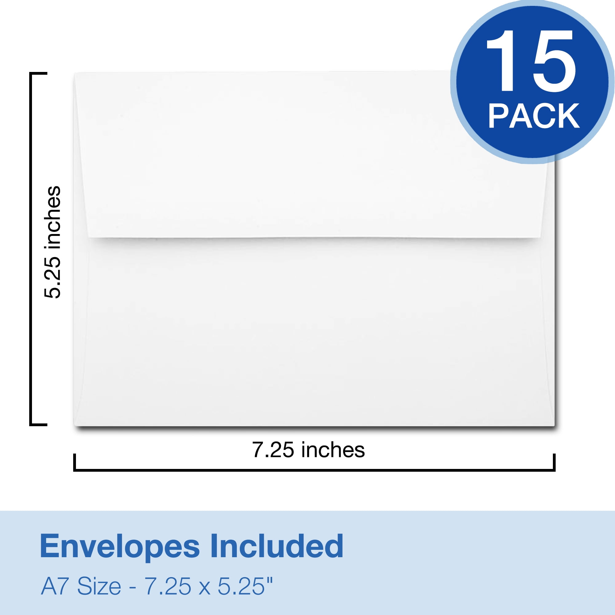 Birthday Invitations with Envelopes (15 Pack) - Rainbow