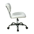 thumbnail image 2 of Pemberly Row Modern Vinyl Seat Height Adjustment Task Office Chair in White, 2 of 4