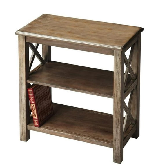 Beaumont Lane 2 Shelf Bookcase in Dusty Trail