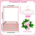 thumbnail image 2 of Cajón de madera para baby shower Sibosen rosa con 10 perchas, 2 of 8