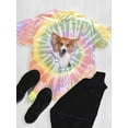 thumbnail image 3 of Corgi Peaking Out Tie Dye Spiral Men -Image by Shutterstock, Male XX-Large, 3 of 4