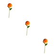 thumbnail image 4 of Baohd 1/2/3/5 10pack/lot Realistic Appearance Artificial Flower For Party Decor And Home Decor Orange 3PCS, 4 of 6