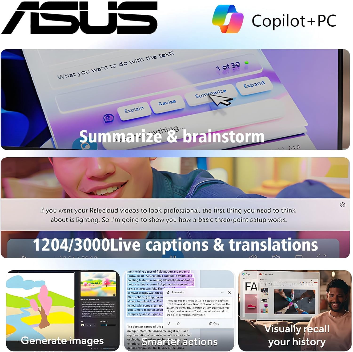 ASUS Vivobook 16 Laptop, 16" FHD+ WUXGA 60Hz Copilot+ PC, Qualcomm Snapdragon X(8-Core), 16GB LPDDR5 RAM, 1TB SSD, Wi-Fi 6E, Windows 11 Pro Notebook, USB HUB, Cool Silver