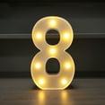 thumbnail image 3 of Illuminated LED Alphabet Letter Light Decorative Marquee Lamp for Birthday Party Wedding Children's Room Home Bar Wall Battery Operated, 3 of 6