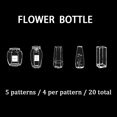 thumbnail image 2 of 20Pcs Transparent Dried Flower Bookmarks Homemade Beautiful Flower Bookmarks DIY Dried Flower Bottle For Reader School, 2 of 8