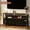 Retro color wood board black cloth drawer, variant on Luku Dresser TV Stand for Bedroom,TV Console with Drawers, 2 Drawers Entertainment Center with Open Shelf, Media Console for 50 Inch TV, Dresser with PU Finish,Gray