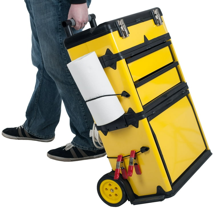 22.5 in. Rolling Stacking Portable Metal Trolley Tool Box 22.5 in. Rolling Stacking Portable Metal Trolley Tool Box