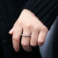 thumbnail image 4 of Twist Eternity Wedding Band Ring for Women Sterling Silver CZ Ginger Lyne Collection, 4 of 8