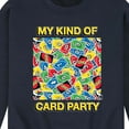 thumbnail image 3 of UNO - My Kind Of Card Party - Men's Crew Neck Fleece Pullover, 3 of 5