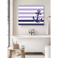 thumbnail image 6 of Anchor Purple Wall Art for Living Room,Canvas Picture Wall Decor for Bathroom Bedroom,Modern Navy Blue White Striped Nautical Painting Artwork for Office Kitchen Hallway Dining Room Decor 20"x24", 6 of 8