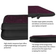 thumbnail image 4 of Pofeuu Dark Purple Glitter Print Laptop Carrying Case,13-15-Inch Laptop and Tablet, Sleek Design, Durable and Water-Repellent Fabric, Business Casual or School-13 inch, 4 of 8