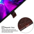 thumbnail image 3 of for iPad Pro 11 Case (2022 2021 2020 2018), iPad Air 5th 4th Generation 10.9 inch Case, Embossed Cat & Tree PU Leather Retro Shockproof Magnetic Clasp Wallet Card Slots Folio Kickstand Cover, Coffee, 3 of 6