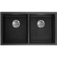 thumbnail image 2 of American Imaginations 32-in. W CSA Approved Black Granite Composite Kitchen Sink With 2 Bowl, 2 of 2