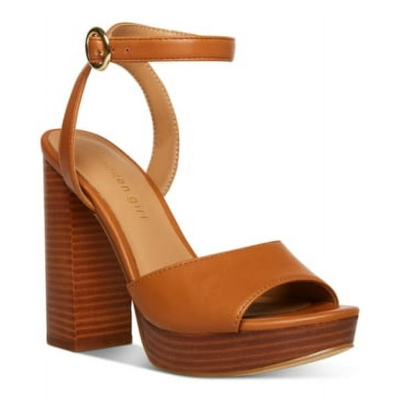 Madden Girl Summit Platform Sandals Chestnut 5.5M