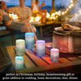 thumbnail image 4 of Yayeee Flameless Candles with Remote Flickering Battery Operated Multi Color Changing, Geometric Designs, 4 of 7