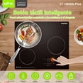 thumbnail image 4 of EWTTO ET-H8006-Plus Cocina Inducción 3 Quemadores 2000W Empotrable 60-240°C, 4 of 9