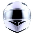 thumbnail image 3 of 1Storm Adult Motorcycle Modular Flip up Street Bike Full Face Dual Visor Helmet HB-B89CLS Glossy White, 3 of 5