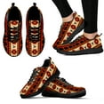 thumbnail image 1 of Zapatillas blancas de suela suave para mujer, tenis étnicos tribales, zapatos con estampado azteca de tótem de vaca, zapatos para caminar, 1 of 6