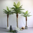 thumbnail image 5 of Yesafahsion 2pcs Artificial Palm Tree,6.9ft Realistic Palm Tree with 15pcs Leaves,Tall Tropical Tree In Pot for Indoor Outdoor Home Office Living Room Yard Decor, 5 of 6