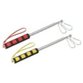 thumbnail image 1 of Unique Bargains 5.2ft Telescopic Handheld Flagpoles Tour Guide Flag Pole with Clips for Teaching Red, Yellow, 2 Pack, 1 of 7
