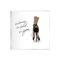 Stupell Industries Be Brave Bold You Fashion Graphic Art Unframed Art Print Wall Art, Design by Alison Petrie