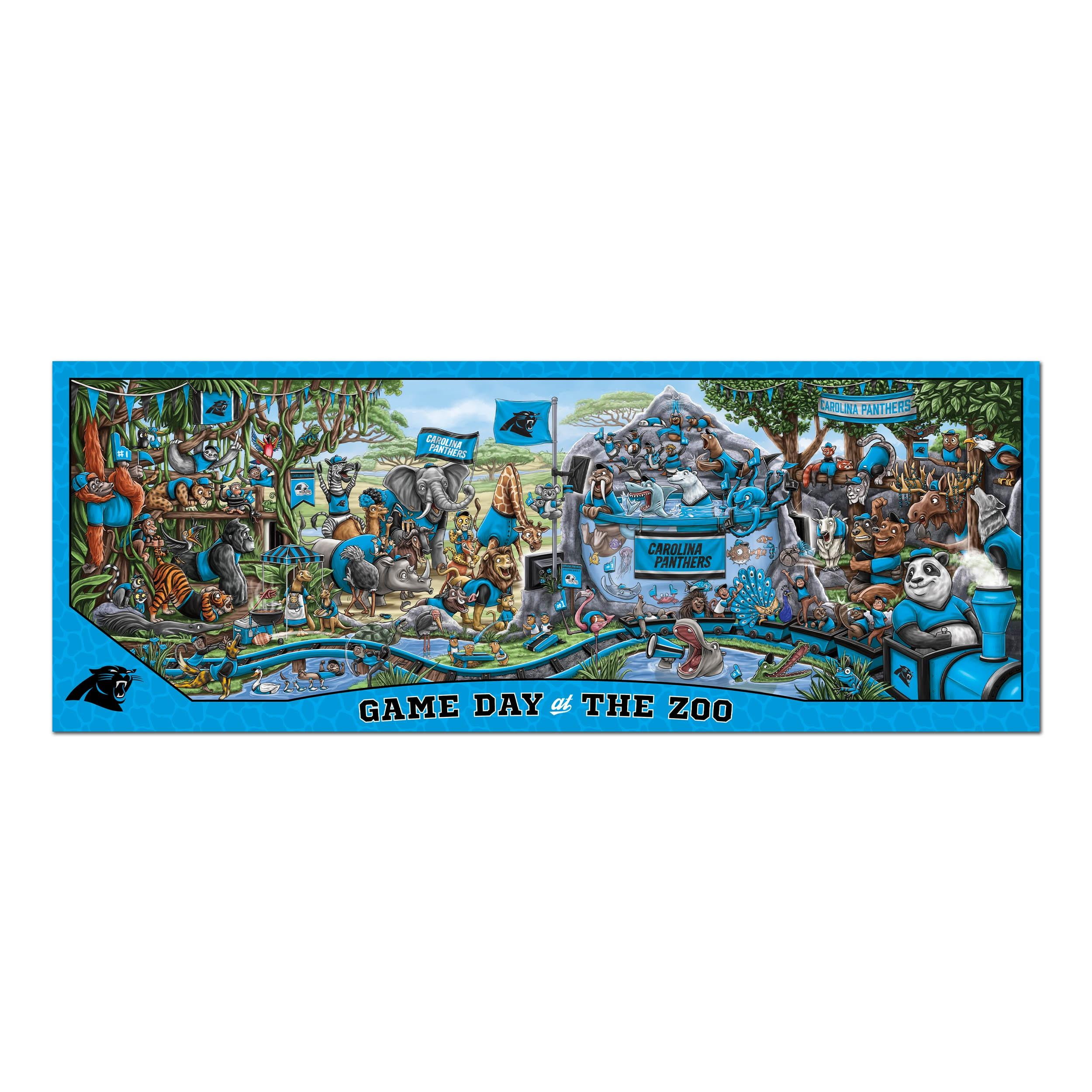 YouTheFan NFL Carolina Panthers Game Day at the Zoo - 500 pc Puzzle