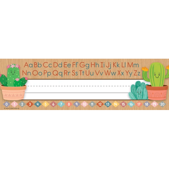 Happy Cactus Crew Flat Name Plates [TCR6960]