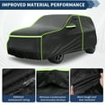 thumbnail image 3 of Unique Bargains Car Cover Waterproof All Weather 210D Waterproof Membrane Black 1 Pc ["for  Kia"] ["for  Soul"], 3 of 7