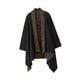 thumbnail image 3 of Cárdigan para hombre, para hombre y mujer, con cuello chal, informal, con bolsillos, estilo kimono Negro, 3 of 8