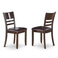 thumbnail image 3 of East West Furniture Parfait 9-piece Dining Set with Leather Chairs in Cappuccino, 3 of 4