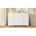 thumbnail image 4 of Harper & Bright Designs Wood Sideboard Cabinet with Storage, Fluted Accent Cabinet with Doors and Drawers for Entryway, Living Room, Foyer, White, 4 of 13