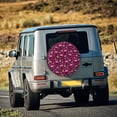 thumbnail image 5 of Goofa Festive Flamingos Pattern Universal Tire Cover for Jeep, SUV, Truck, and Trailer – Waterproof, UV-Resistant,Easy to Install, Fits 14"-17" Tires-15 inch, 5 of 6