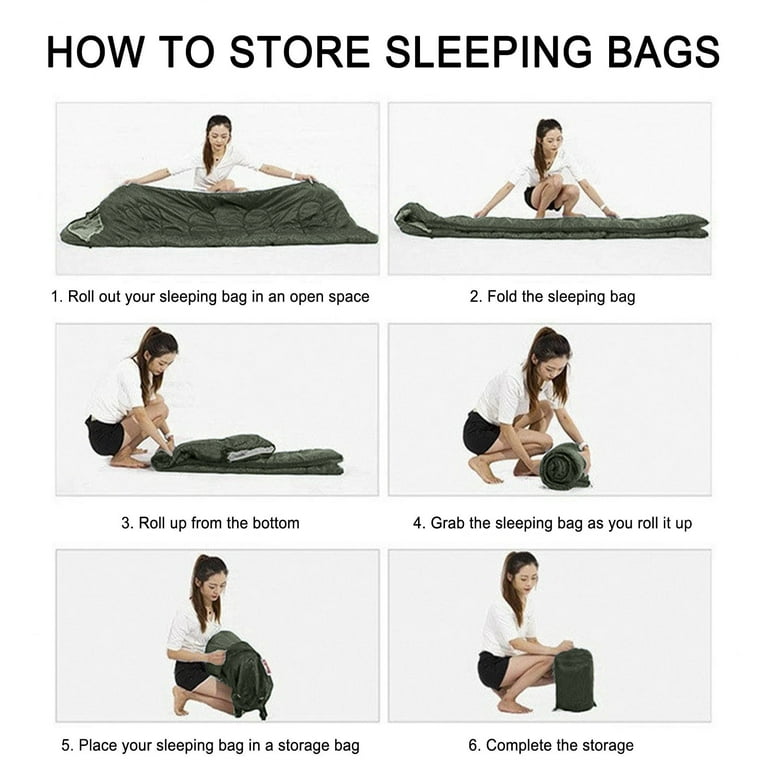 CASAFUN Camping Sleeping Bag for Adults Kids, Warm Cold Weather