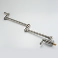 thumbnail image 4 of SUMERAIN Wall Mount Pot Filler Faucet Brushed Nickel Kitchen Sink Pot Filler Faucet Traditional Pot Filler Over Stove with Double Joint Swing Arms, 4 of 12