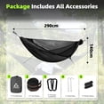 thumbnail image 4 of Hamaca de camping CROSSHIP 290 x 155 cm con mosquitera negra, 4 of 6