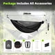 thumbnail image 4 of Hamaca de camping CROSSHIP 290 x 155 cm con mosquitera negra, 4 of 6