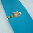 thumbnail image 2 of Give Thanks Thankfulness Thank You Square Tie Bar Clip Clasp Tack- Silver or Gold, 2 of 5