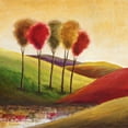 thumbnail image 2 of Klung, Mike 26x26 Gold Ornate Wood Framed with Double Matting Museum Art Print Titled - Endless Hills II, 2 of 4